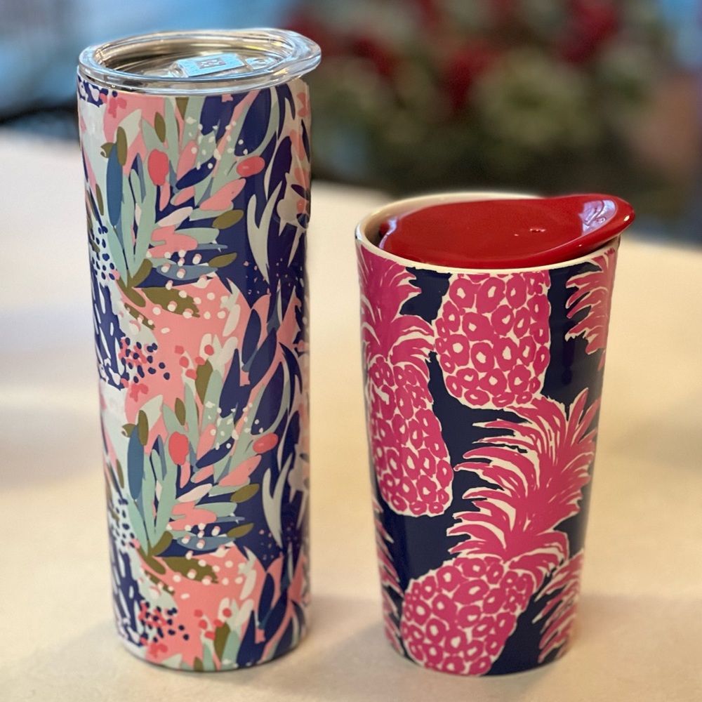 Lilly Pulitzer Glass cup